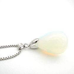 Floating Natural Opal Mermaid Necklace Mermaids Tears Sea Sand Waterdrop Pendant Necklace Jewelry