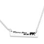 Kivosliviz Mamma Bear Necklace Momma Bear Necklace Sweet Family Mama Bear Necklaces for Women Jewelry Gifts for Mother Mum Mommy Mom