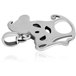 Green Amber Sterling Silver Rocking Horse Pendant