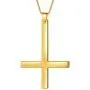 Aurora Tears 925 Sterling Silver Inverted Cross Necklace Women Men Upside Down St. Peter Cross Pendant 18K Gold/Black Gun Plated Christmas Birthday Jewelry DP0299 Aurora Tears 925 Sterling Silver Inverted Cross Necklace Women Men Upside Down St. Peter Cross Pendant 18K Gold/Black Gun Plated Christmas Birthday Jewelry DP0299