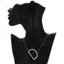 RINHOO Friendship Crystal Arrow Necklace Gold Stainless Steel Initial Heart Charm Pendant Chain Necklace with Message Card