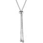 Sterling Silver Oval Adjustable Bracelet Made with Swarovski Zirconia