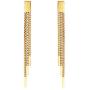 E Chain Link Drop Earrings for Women, Hip Hop Round Circle Dangle Hoops Silver/Gold Punk Sleek stainless steel Chain Earrings