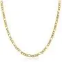 HZMAN Men Women 24k Real Gold Plated Figaro Chain Stainless Steel Necklace, Wide 5mm 7mm 9mm 13mm HZMAN Men Women 24k Real Gold Plated Figaro Chain Stainless Steel Necklace, Wide 5mm 7mm 9mm 13mm
