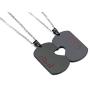 PJ Stainless Steel Ill Hold You in My Heart Puzzle Piece Heart Matching Couple Dog Tag Necklace