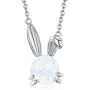 JUSTKIDSTOY Created Opal Bunny Necklace Sterling Silver Cute Rabbit Necklace Opal Bunny Jewelry Gifts for Women Daughter Rabbit Lover JUSTKIDSTOY Created Opal Bunny Necklace Sterling Silver Cute Rabbit Necklace Opal Bunny Jewelry Gifts for Women Daughter Rabbit Lover