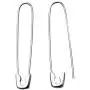 Sterling Silver Safety Pin Earrings Punk Geometric Earring for Women Men Unisex