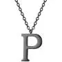PROSTEEL Stainless Steel/Sterling Silver Initial Name Necklace, A to Z Initial Letter Personalized Necklaces for Men Women, Gold/Silver/Black Tone, 16''/20'' Adjustable, Come Gift Box
