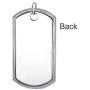 Personalized Mens Large Army Dog Tag Pendant Necklace For Men Engravable 925 Sterling Silver Bead Ball Chain 24 Inch