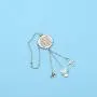 SEIRAA Guardian Angel Metal Cross Mirror Dangle Car Charm The Guardian Angels are Always Looking Down Upon Us Drive Safely Rear View Mirror Hanging Ornaments