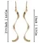 Stera Jewelry 925 Sterling Silver or 14k Gold-Filled Womens Curved Twist or Curls Dangle Earrings