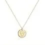 Befettly Hand Gestures Pendant Necklace 14K Gold Plated Personalized Disk Friendship Cute Necklace for Women