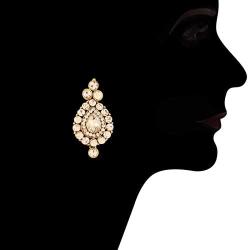 Aheli Indian Wedding Wear Faux Stone Necklace with Maang Tikka Set Elegant Ethnic Fashion Jewelry for Women