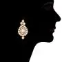 Aheli Indian Wedding Wear Faux Stone Necklace with Maang Tikka Set Elegant Ethnic Fashion Jewelry for Women