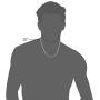 Reve Jewelry 3mm Stainless Steel Franco Chain Necklace for Men and Women, 20-30 Inches