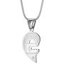 MOO&LEE Stainless Steel Couples Necklace Yin Yang Lock and Key Heart Pendant Chain for Lovers, BFF Necklace for 2