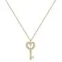 MONOZO Initial Necklace for Women Gold, 14K Gold Plated Letter Charm Necklaces Cubic Zirconia Pendant Key Initial Necklace for Women Her Teen Girls Birthday