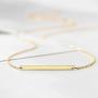 LAMOON Gold Layered Necklaces for Women 14K Gold Pendant Y Pendant Necklace Bar Coin Disc Moon Circle Pearl Choker Necklaces Dainty Minimalist Fashion Simple Stainless-Steel Layering Necklaces
