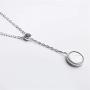 Genuine Natural Gibeon Meteorite Moldavite Gemstone Silver Fashion Pendant Necklace AAAA 12mm