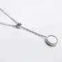 Genuine Natural Gibeon Meteorite Moldavite Gemstone Silver Fashion Pendant Necklace AAAA 12mm