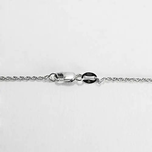 Belinda Jewelz 925 Sterling Silver stamped Loose Rope Chain Necklace 1.35 mm in width, Round Flexible Necklace 16-24inch in Length Belinda Jewelz 925 Sterling Silver stamped Loose Rope Chain Necklace 1.35 mm in width, Round Flexible Necklace 16-24inch in Length