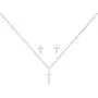 Katie Loxton Womens Silver Plated Sentiment Set Necklace and Earring Boxed Set of 2 Cross Katie Loxton Womens Silver Plated Sentiment Set Necklace and Earring Boxed Set of 2 Cross