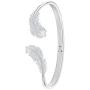 SWAROVSKI Womens Nice Bangle Bracelet Collection, Rhodium Finish, Clear Crystals