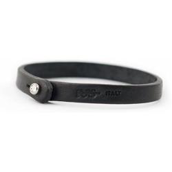 Genuine Italian Leather Bracelet with Swarovski Crystal Closure | Multiple Colors Available | Handcrafted in Italy (Te Color)