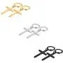 3 Pairs Cross Earrings for Men Women - Stainless Steel Hoop Dangle Drop Cross Earrings Silver Gold Black 3 Pairs Cross Earrings for Men Women - Stainless Steel Hoop Dangle Drop Cross Earrings Silver Gold Black