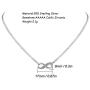 FANCIME Sterling Silver Infinity Knot Heart Two-Tone Stunning Cubic Zirconia CZ Pendant Necklace Earrings Dainty Fine Jewelry Set Gifts for Mom Women Teen Girls,16+2 Extender