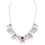 JCYK Crystal Jewelry Pink Necklace Charms Choker Elegant Women Necklace kolye Collares Collar Mujer Christmas Collier valentine