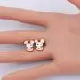 WSNANG Tiny Cute Rabbit Necklace Earring Set Bunny Earrings Pet Lover Gift