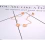 Stainless Steel Love Heart Tassel Earrings Jewelry Cute/Romantic Crystal Dangle Earrings For Women Girls