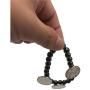 Lullabb 6pcs Hematite Magnetic Couple Therapy Bracelet for Men Women Natural Gemstones Stretch Beaded Reiki Healing Bracelets Anxiety Relief for Carpel