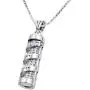 AJDesign Mezuzah Necklace Pendant Spiral Shema Yisrael and Scroll in 925 Sterling Silver with Chain AJDesign Mezuzah Necklace Pendant Spiral Shema Yisrael and Scroll in 925 Sterling Silver with Chain