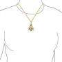 Bling Jewelry Black Oxidized Large Freemason Secret Society Square & Compass Masonic Symbol Pendant Necklace for Men Silver Gold Tone Stainless Steel with Bead Chain