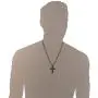 HZMAN Mens Stainless Steel Jesus Christ Crucifix Cross Lords Prayer Pendant Necklace HZMAN Mens Stainless Steel Jesus Christ Crucifix Cross Lords Prayer Pendant Necklace