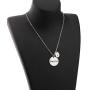 HOLLP Warrior Semicolon Necklace Mental Health Depression Awareness Semicolon Jewelry Inspirational Semicolon Gifts for Women Girls