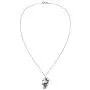 Legendary Chinese Dragon Simulated Black Onyx Inlay .925 Sterling Silver Pendant Necklace Legendary Chinese Dragon Simulated Black Onyx Inlay .925 Sterling Silver Pendant Necklace