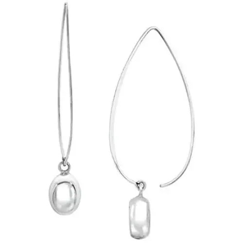Silpada Wire Drop Earrings in Rhodium-Plated Sterling Silver Silpada Wire Drop Earrings in Rhodium-Plated Sterling Silver