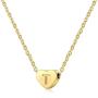 BFJLIFE Tiny Gold Initial Heart Necklace 18K Gold Filled Handmade Dainty Personalized Letter Heart Choker Necklace Gift for Women Necklace Jewelry