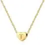 BFJLIFE Tiny Gold Initial Heart Necklace 18K Gold Filled Handmade Dainty Personalized Letter Heart Choker Necklace Gift for Women Necklace Jewelry