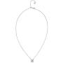 PAVOI 14K Gold Plated Post Faux Diamond Round Solitaire Pendant Halo Necklace | Gold Necklace for Women | Slider Adjustable