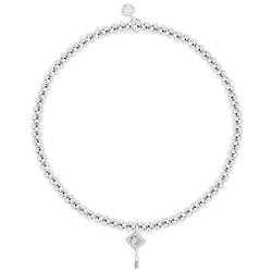 Katie Loxton a Little Reasons to Celebration Womens Stretch Adjustable Band Fashion Charm Bracelet