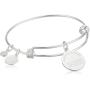 Alex and Ani Halos & Glories, Cheerleading Shiny Silver Bangle Bracelet