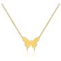 Joycuff 18K Gold Dainty Butterfly Necklaces for Women Tiny Pendant Cute Stainless Steel Jewelry Delicate Personalized Initial Charm Minimalist Necklace