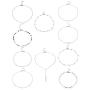 FUNRUN JEWELRY 10PCS Layered Choker Necklace for Women Girls Multilayer Chain Necklace Set Adjustable