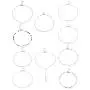 FUNRUN JEWELRY 10PCS Layered Choker Necklace for Women Girls Multilayer Chain Necklace Set Adjustable FUNRUN JEWELRY 10PCS Layered Choker Necklace for Women Girls Multilayer Chain Necklace Set Adjustable