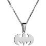 RZCXBS Womens Men Lightweight Surgical Stainless Steel Bat Man Necklace Charm Batman Insect Necklace
