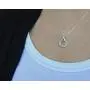 EFYTAL Best Friend Gifts, Sterling Silver Studded Ring Interlocking Circles Necklace, Friendship Necklaces, Bridesmaid Gift, Pendant Jewelry for Her